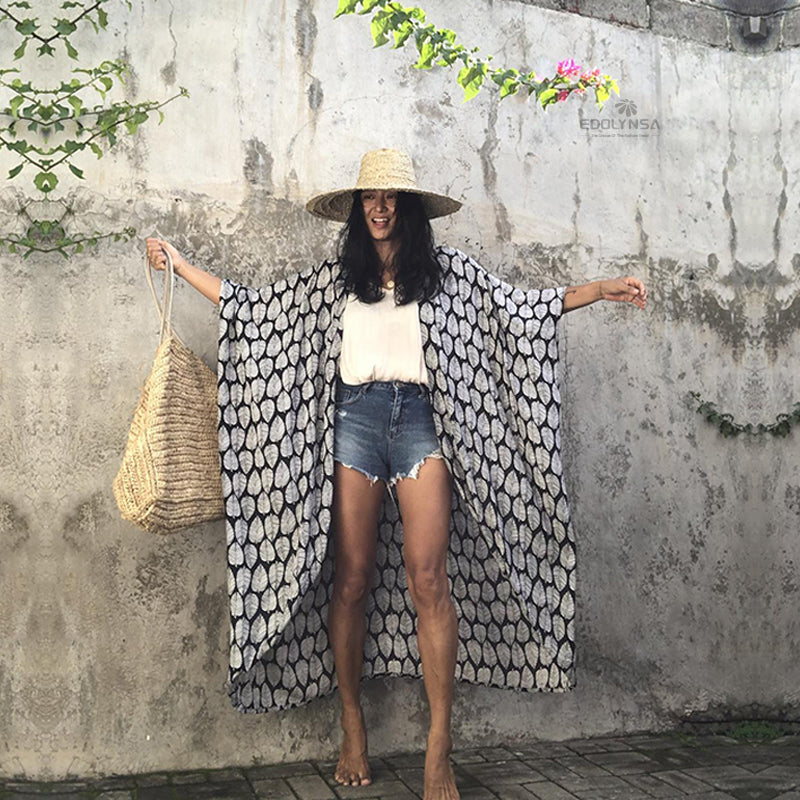 Tulum Embroidery Kaftan Beach Tunic Cover Up