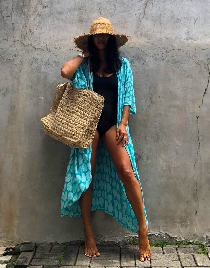 Tulum Embroidery Kaftan Beach Tunic Cover Up