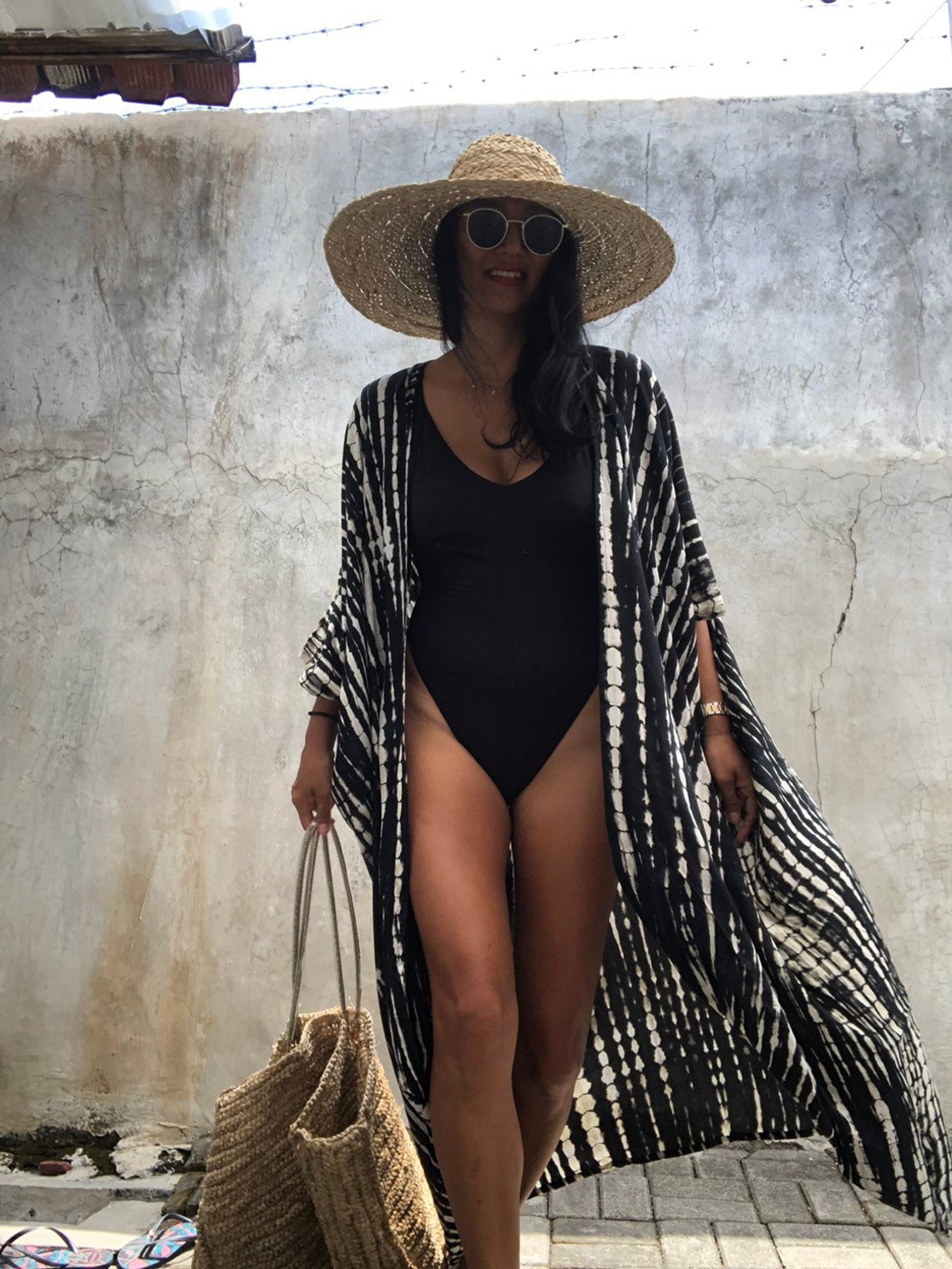 Tulum Embroidery Kaftan Beach Tunic Cover Up