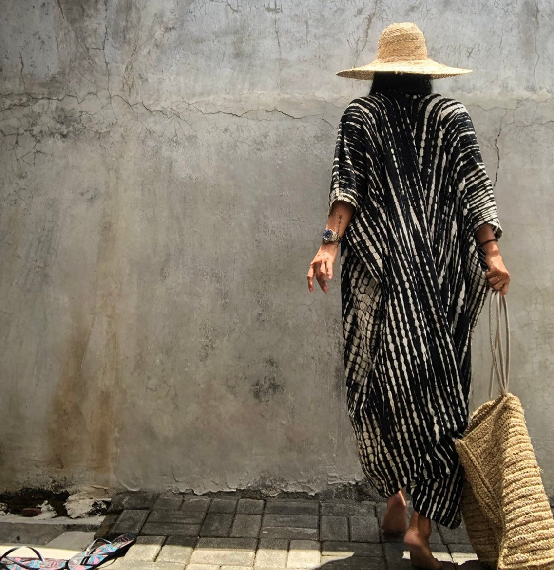 Tulum Embroidery Kaftan Beach Tunic Cover Up