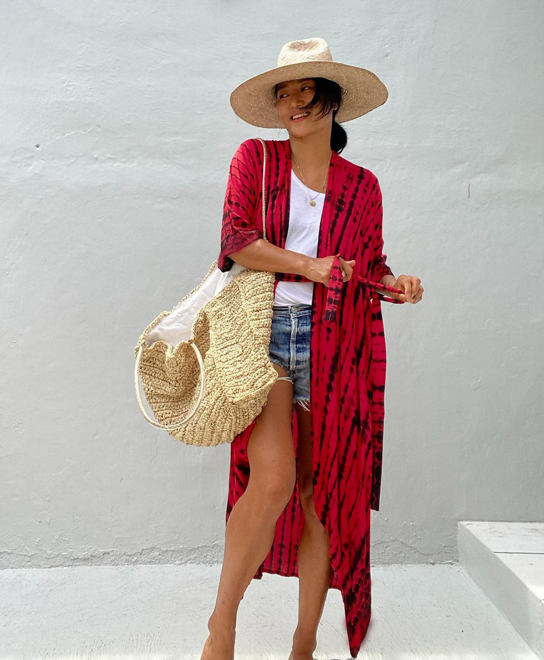 Tulum Embroidery Kaftan Beach Tunic Cover Up