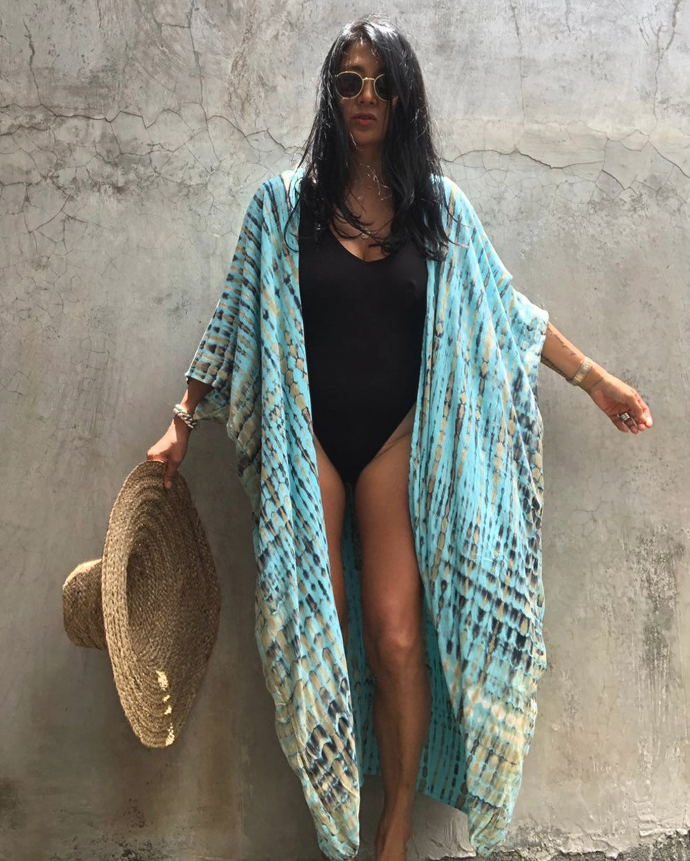 Tulum Embroidery Kaftan Beach Tunic Cover Up